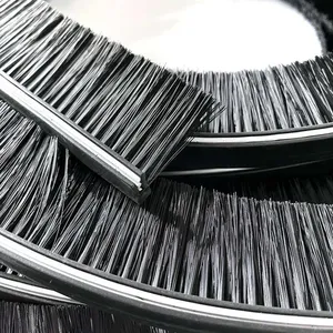 Clip On Profile Flexible Thermoplastic Rubber Strip Brush thumbnail-1