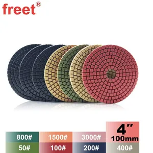 4-Inch Flexible Polishing Pads 3-Step Process for Stone Finishing thumbnail-1