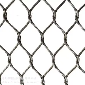 Ss 304 316 Stainless Steel Flexible Zoo Wire Rope Mesh thumbnail-1