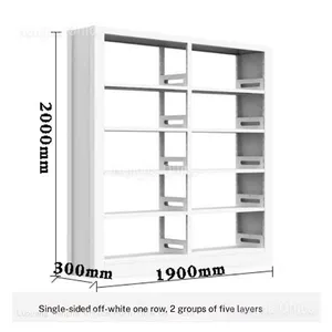 HN-ME05 Hospital Medical Records Rack, Sanitary Steel Shelving With Eco-friendly Coating, 1.26mm Heavy Duty, USA Clinic Storage Solution thumbnail-2