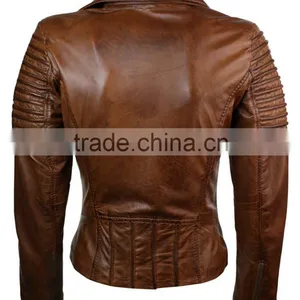 Women 100% Natural Leather Jacket Wholesale thumbnail-3