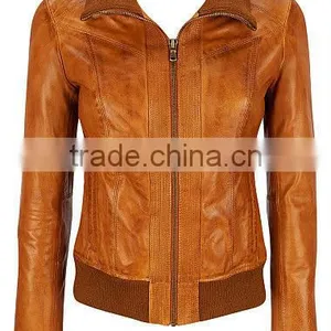Women Leather Jacket 2016 Women's Clothing Biker Motorcycle Jackets Leather thumbnail-1