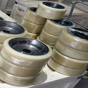Vulkollan Drive & Guide Wheels for High-Speed Lightweight Automated Stacker Cranes in Logistics Storage thumbnail-2