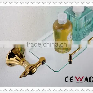 Titanium Bathroom Glass Shelves Bathroom Fittings Bathroom Accessaries Bath Glass Shelf thumbnail-3