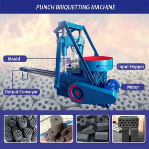 High Density Charcoal Briquettes Making Machine Barbecue Charcoal Block Making Machine EPC thumbnail-5