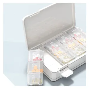 AM / PM / Eve Weekly Pill Box Large 24 Compartments 7 Days Pill Box Hot Sale Travel Pill Organizer thumbnail-2