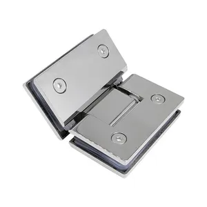 Multi-Finish Glass Door Hinge for Frameless Shower Enclosures thumbnail-4