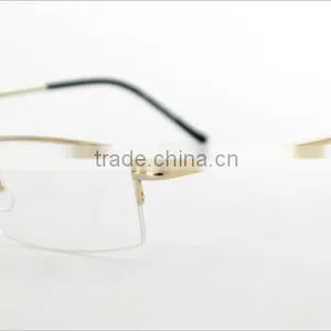 Metal Alloy Half-rim Men Wholesale Stylish Nice Glasses Frame thumbnail-3