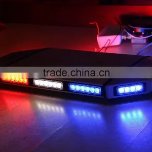28" Inch Low Profile Magnetic Roof Mount Code3 Sound-off Emergency Vehicle Strobe Warning Mini LED Light Bar thumbnail-4