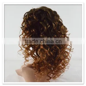 Top Quality Factory Bottom Price Afro Kinky Curly Short Full Lace Wigs for Black Women Qingdao Wigs thumbnail-4
