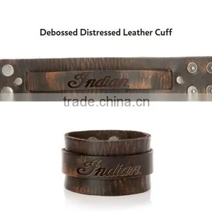 Wholesale Plain Leather Wrap Bracelet thumbnail-1