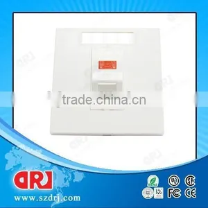 China Cat5e Single Port Rangle J45 Face Plate thumbnail-1