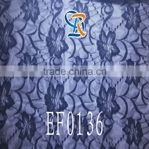 2016 Fujian Fuzhou Grand Slam 3cm Knitted Mesh White Elastic Nylon Spandex Nigerian African Cord Lace thumbnail-4