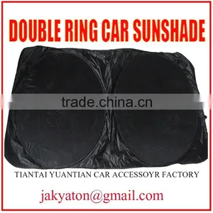 Nylon Car Sun Shade Car Sunshade Double Ring Sunshade Silver Sunshade Car Accessories thumbnail-3
