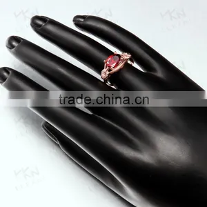 2015 Newest Indian Big Semi-precious Red Stones Moonstone Rings thumbnail-5