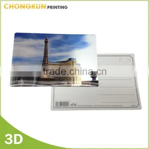 2016 New Design Cheap Souvenir Gifts Printing 3D Lenticular Postcard thumbnail-3