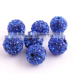 Cobalt Color 8mm to 20mm AAA Quality Wholesales Clay Crystal Rhinestone Beads for Jewlery Making thumbnail-1