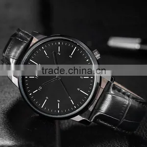 Japan Quartz Movement Leather Strap Watch Bands Wholesale in Guangzhou Factory thumbnail-3