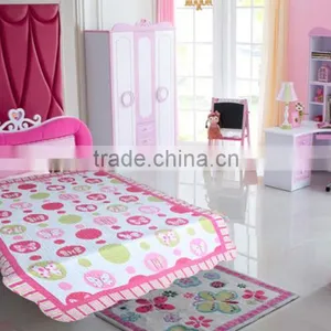 Pink and White Bed Settings Microfiber Soft Stitching Bed Cover Wholesale Manufactores Quilt thumbnail-1