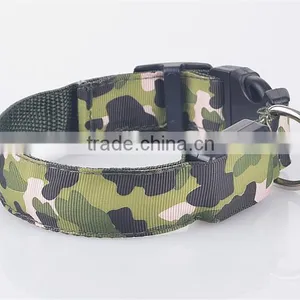 Camouflage LED Collar Lighted up Nylon LED Collar thumbnail-5