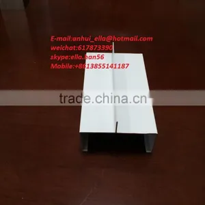 White Powder Coating Aluminium Profile for Window and Door/Blanco Aluminio Profile thumbnail-1