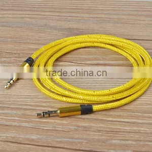 High End Gold Plated Aux Cable 3.5mm Male to Male Audio Cable Extension Cable thumbnail-4