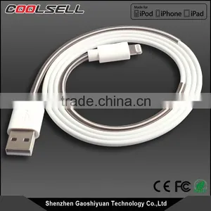 China Wholesale High Quality Customized Injection Molding Mfi Usb Braided Spring Usb Data Cable thumbnail-4