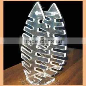 2015 Customized Size Decorate Leaf Acrylic tv Shelf Designs thumbnail-1