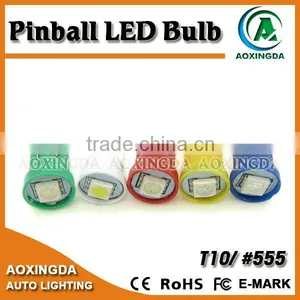 High Quality Pinball Led Manufacturer T10 555 LED Pinball Lamp thumbnail-1