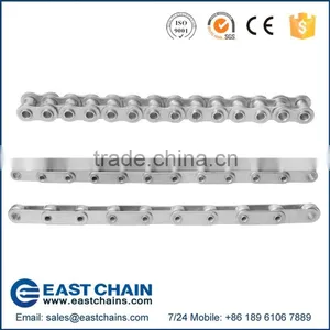 A Series Short Pitch 12.7mm 304 Stainless Steel Hollow Pin Roller Chain 40HP thumbnail-2