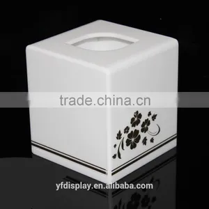 White Acrylic Squre Tissue Box thumbnail-1