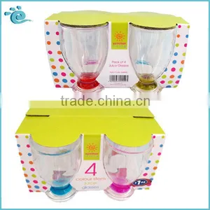 Double Color Clear Plastic PS Plastic Juice Cup thumbnail-1