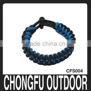 Military Nylon Paracord Bracelet With Adjustable Shackle for Camping thumbnail-1