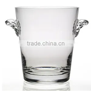Thick Bottom Beer Ice Bucket Glass With Handle Ear thumbnail-1