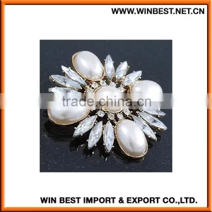 China New Design Popular Cheap Brooches and Pins, Brooches and Hijab Pins,wholesale Rhinestone Brooch thumbnail-2