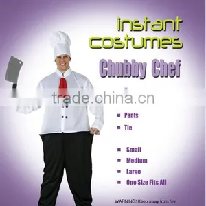 Adult Chubby Chef Costumes Party Costumes Carnival Dress Halloween Christmas Dress Career Clothes thumbnail-1