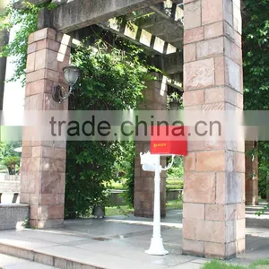 Foshan JHC-1029 Post Mounted Aluminum Mailbox/Decorative Letterbox/Outdoor Standing Postbox For Garden thumbnail-2