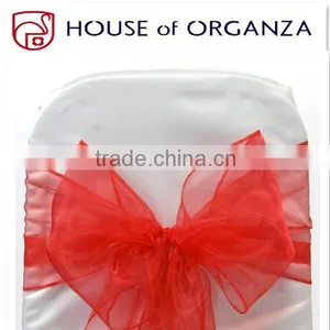 2014 Wedding Fashional Hot Sale Colorful Organza Chair Sash thumbnail-1