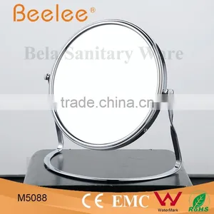 Brass Round Desktop Mirror 8 Inch Double Side Makeup Mirror thumbnail-4