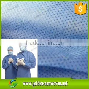 Sms Non Woven Isolation Gowns/20gsm-70gsm Disposable Smms Non Woven Coverall/curtain Sms Nonwovens Supplier's Choice thumbnail-1