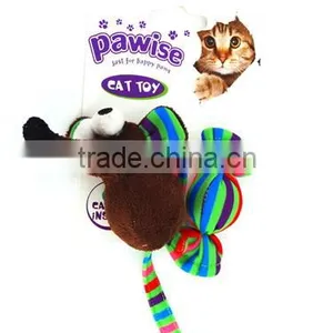 Promotional Best Quality Mouse Shaped Cat Toy Treat Ball With Ring Bell Inside thumbnail-1