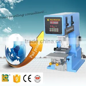New Products Desktop Mini Single Color Pad Printing Machine LC-TP1-150 for Toy, Cap, Gift,pen,plastic for Sale thumbnail-1