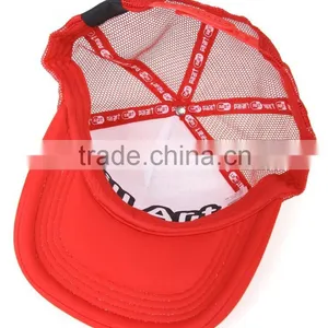 Red 5 Panel Custom Foam Image Printing Trucker Hats thumbnail-3