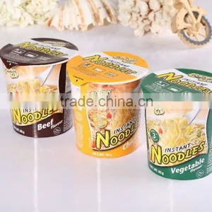 Private Label Bag Quick Instant Noodles Soup / OEM Cup Instant Noodles Ramen / Halal Instant Food thumbnail-1