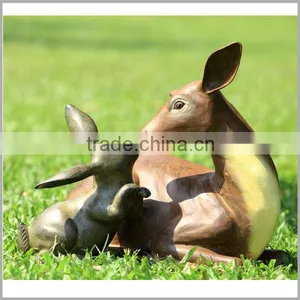 Antique Large Brass Elk Statue Sculpture for Garden Decoration thumbnail-3
