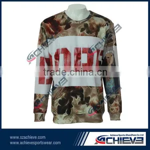 Plain Sweatshirt Custom All Over Sweatshirt Printing Crewneck Sweatshirt thumbnail-1