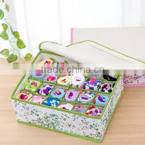 WBD-002:Yiwu MuJia Wholesale Oxford Cloth Waterproof Storage Box,Underwear Storage Box,bed Storage Box thumbnail-4