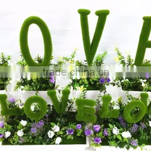 Lovely Style Artificial Plant Bonsai With Moss Letter Plastic Flower Bonsai for Office Table Centerpieces thumbnail-2