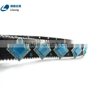 Western Cowgirl Rhinestone Stones Studded Crystal Strap thumbnail-5