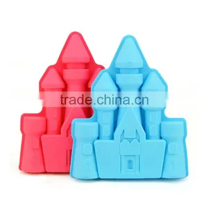 Non-toxic New Style Promotion Custom Castle Shape Silicone Ice Cube Tray thumbnail-4
